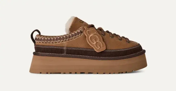 UGG Women's Heritage Lace-Up Slipper Chestnut